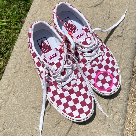 Vans Off the Wall Doheny Skate Lace-Up Ceris/White Women Size 8 EUC - Picture 10 of 12